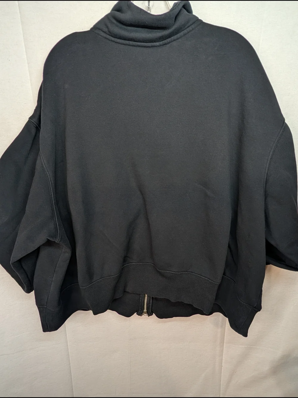 Nike Black Full-Zip Lightweight Jacket with White Swoosh